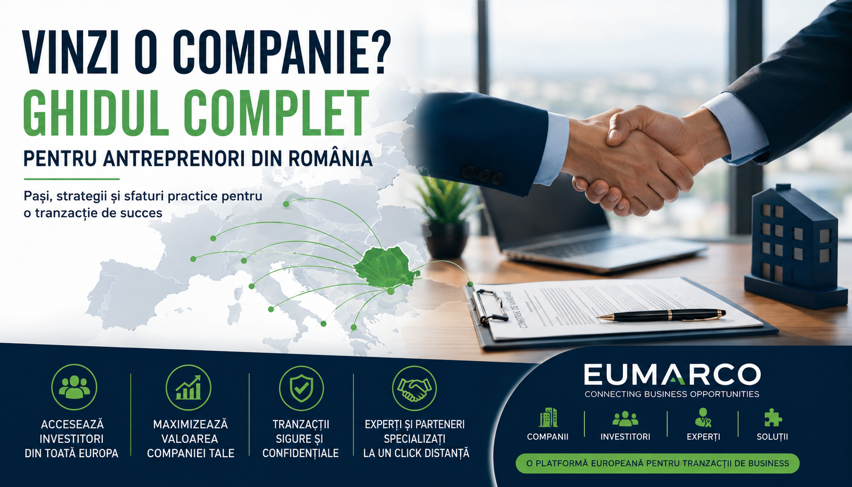 Cum vinzi o afacere în România — Ghid complet Eumarco 2026
